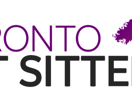 Image contains a logo that says "Toronto" on one line and then "Pet Sitter" below it. To the right, there is a paw print.
